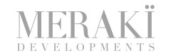 meraki developments logo black